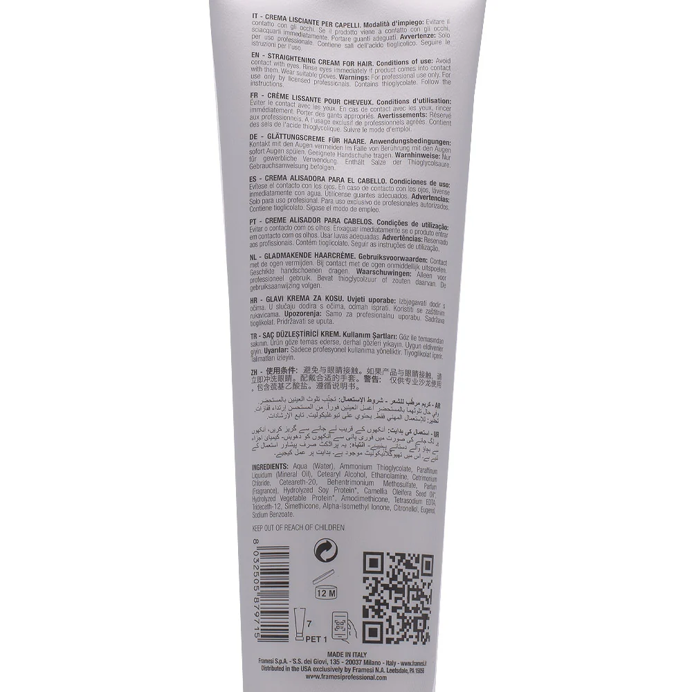 Framesi Straightening System Strong 280ml - crema lisciante capelli resistenti - Image 2