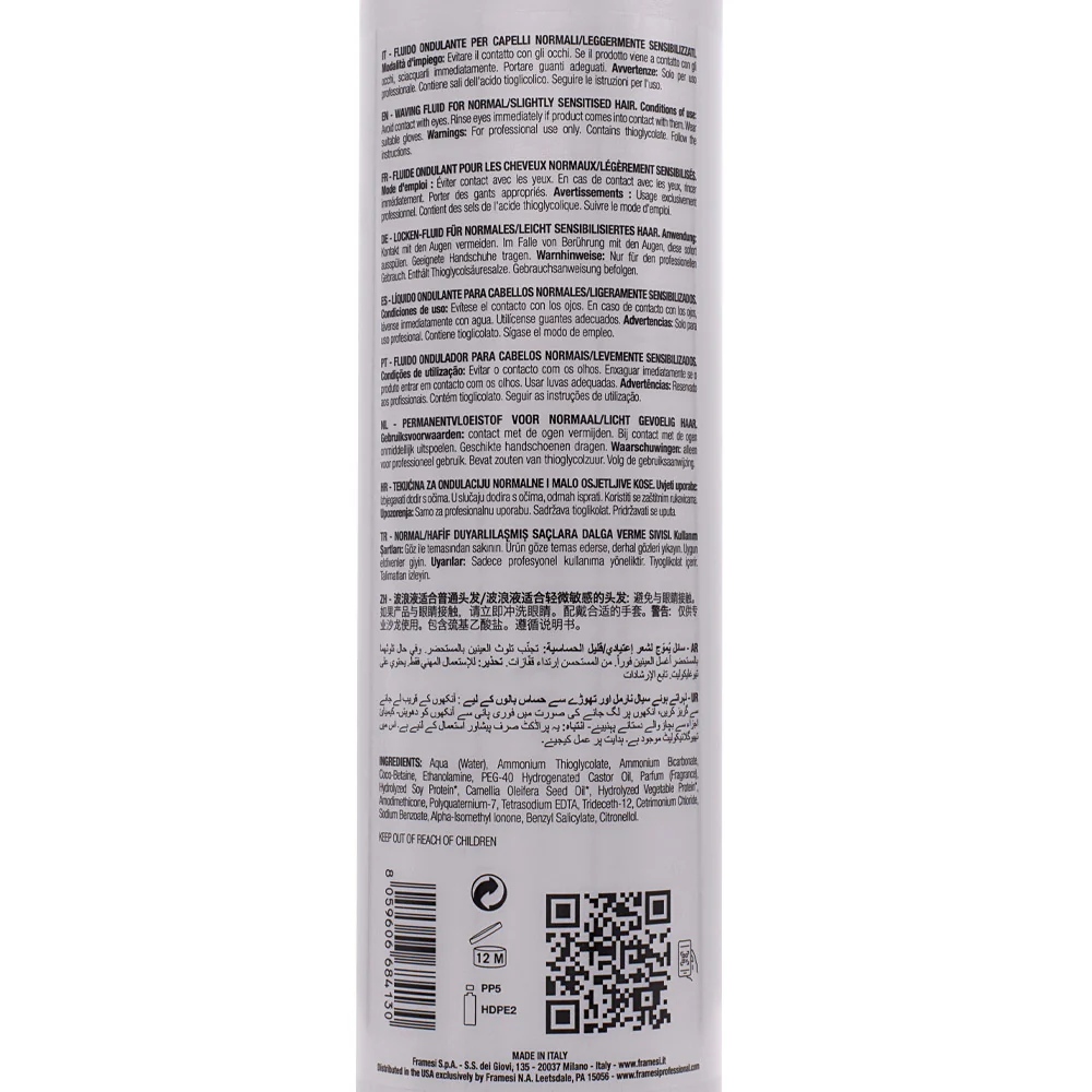 Framesi Waving System 1 550ml - fluido ondulante per capelli normali - Image 2