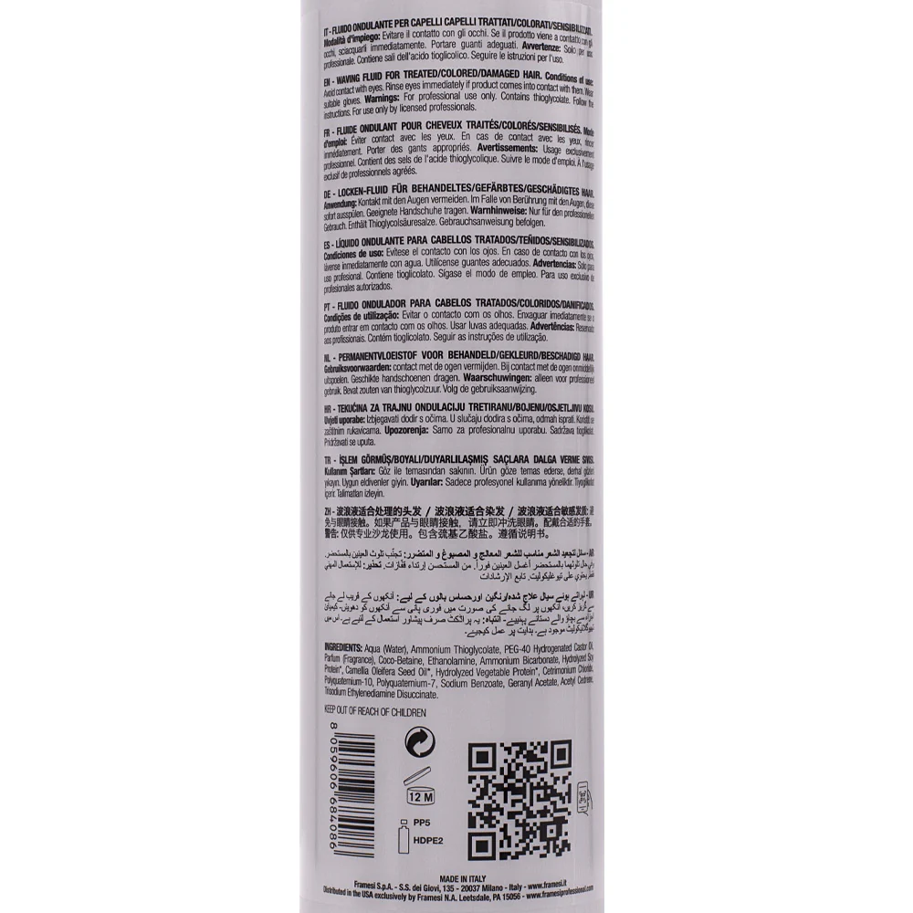 Framesi Waving System 2 550ml - fluido ondulante capelli danneggiati e con meches - Image 2