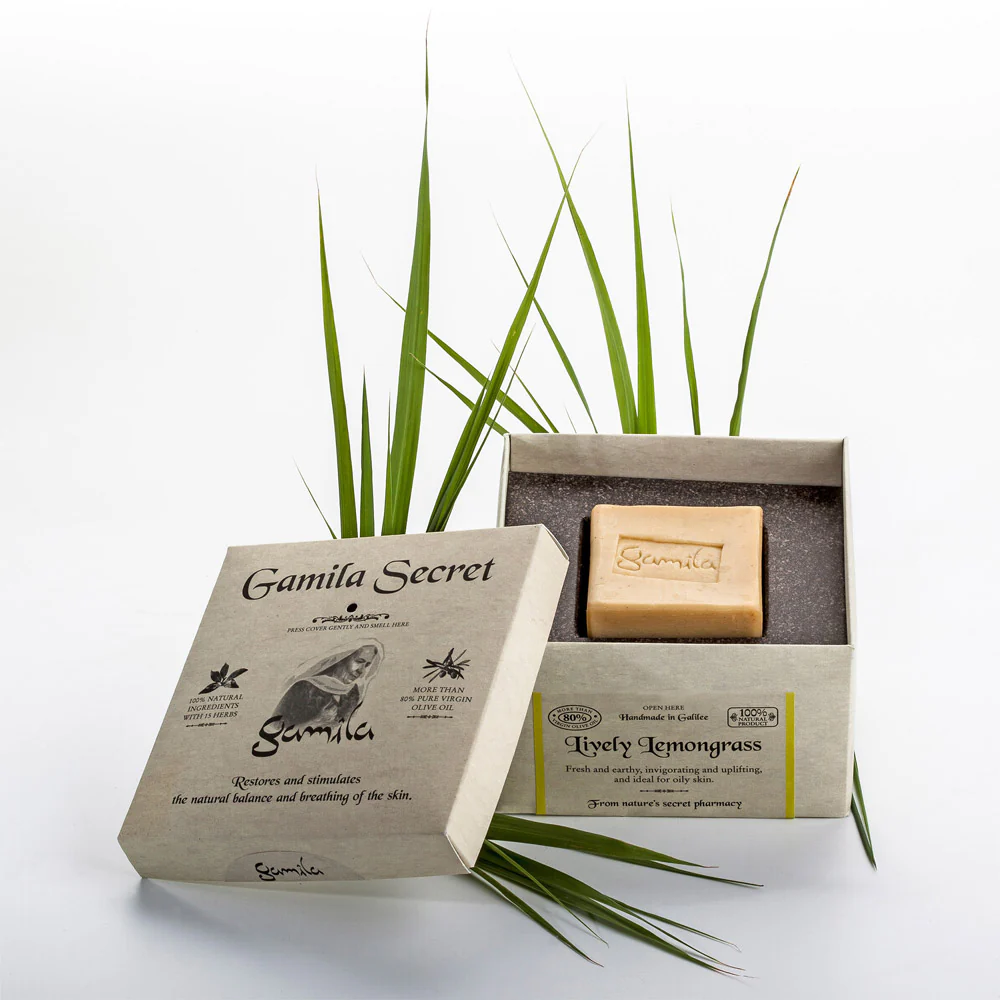 Gamila Secret Lemongrass Soap 115gr - saponetta pelle impura e grassa - Image 2