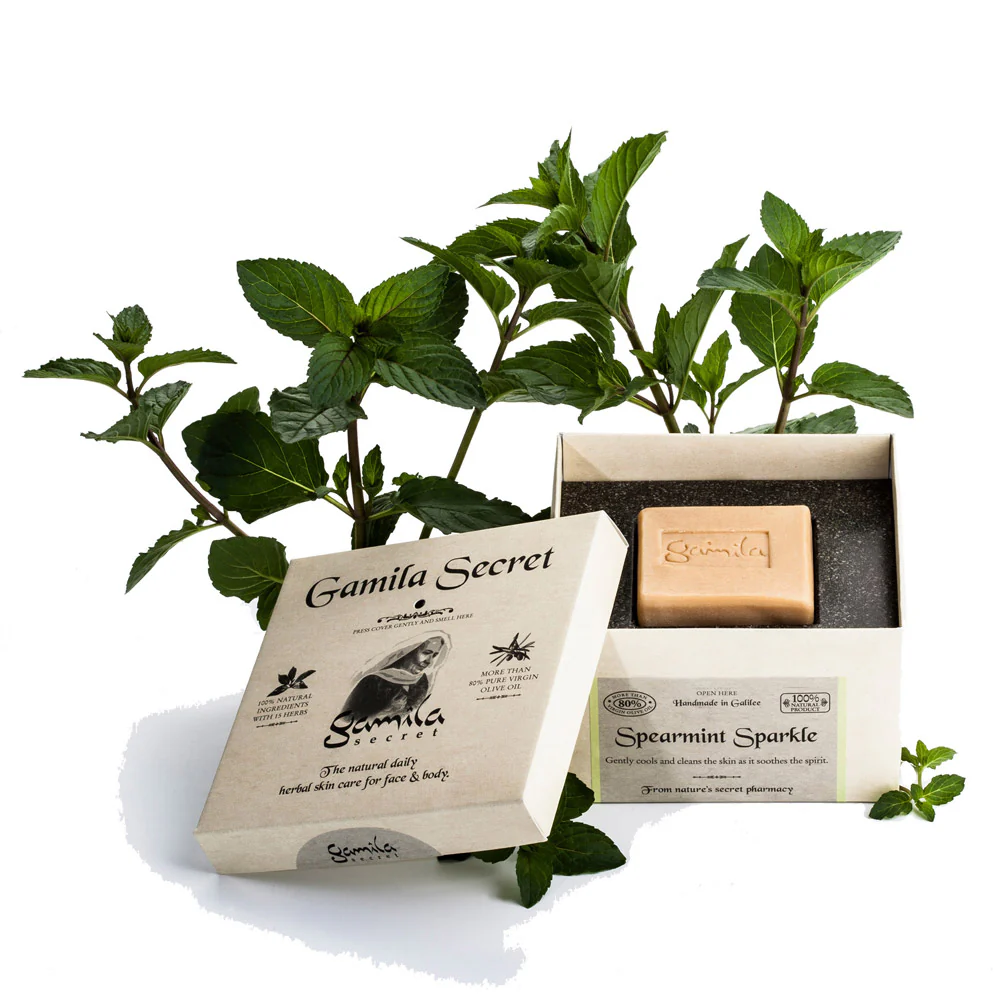 Gamila Secret  Spearmint Soap 115gr - sapone viso per pelle mista ed oleosa - Image 2