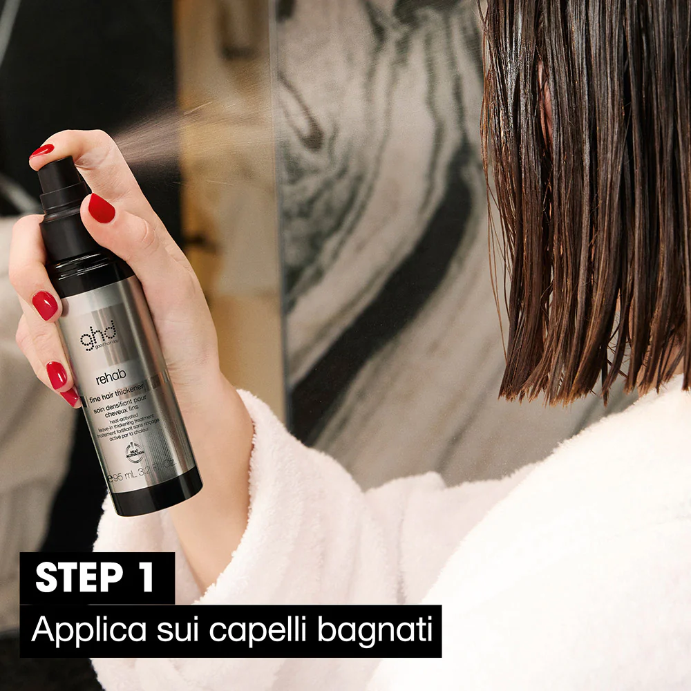 Ghd Rehab Fine Hair Thickener 95ml - trattamento volumizzante capelli fini senza risciacquo - Image 2