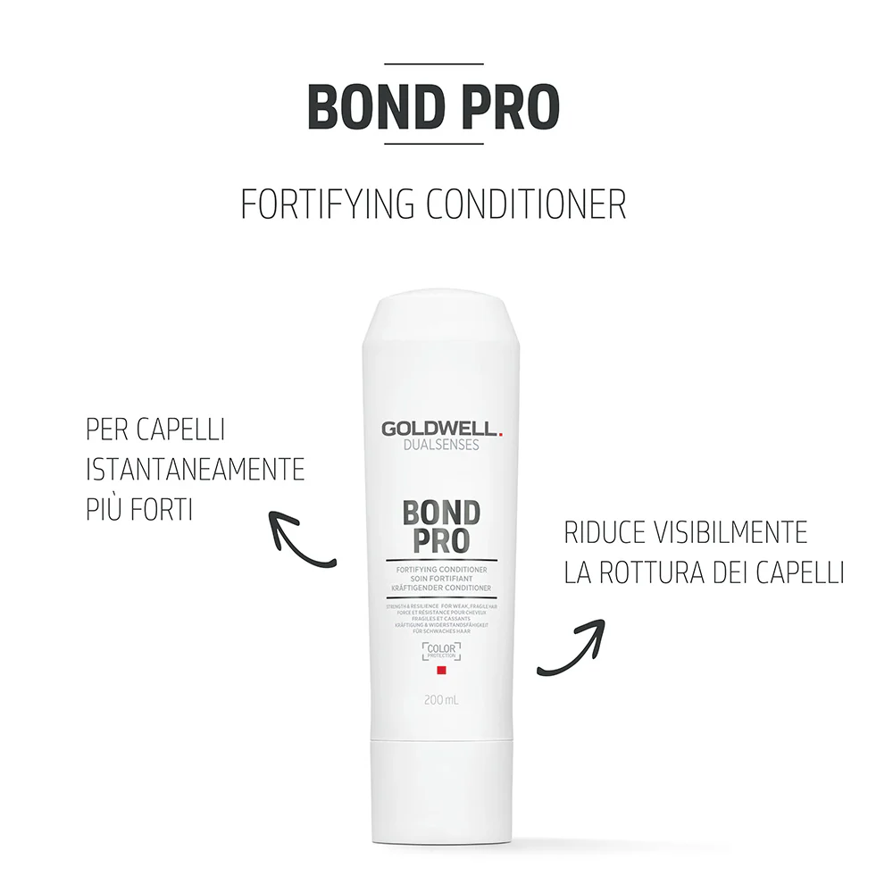 Goldwell Dualsenses Bond Pro Fortifying Conditioner 200ml - balsamo per capelli fragili e sfibrati - Image 2