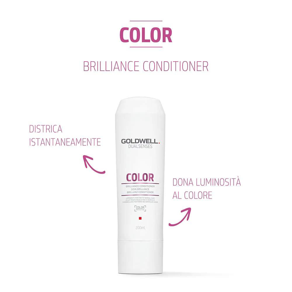 Goldwell Dualsenses Color Brilliance Conditioner 200ml - balsamo illuminante per capelli fini o medi - Image 2