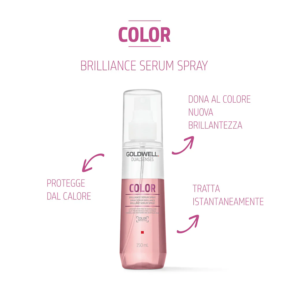 Goldwell Dualsenses Color Brilliance Serum Spray 150ml - siero spray illuminante per capelli fini e normali - Image 2