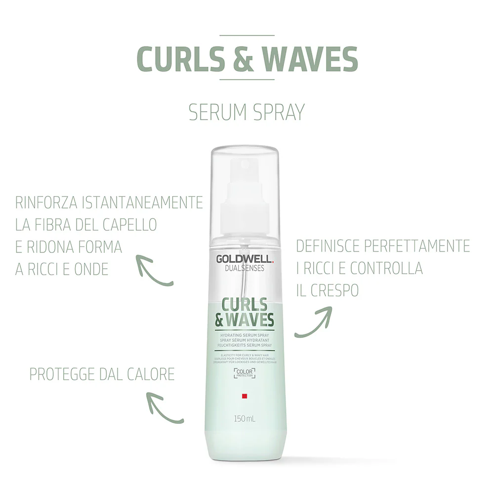 Goldwell Dualsenses Curls & Waves Hydrating Serum Spray 150ml - siero spray idratante per capelli ricci o mossi - Image 2