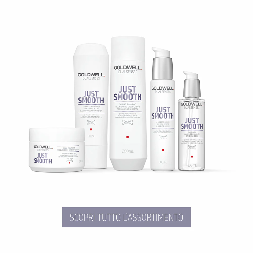 Goldwell Dualsenses Just Smooth 60Sec Treatment 200ml - trattamento per capelli indisciplinati e crespi - Image 5
