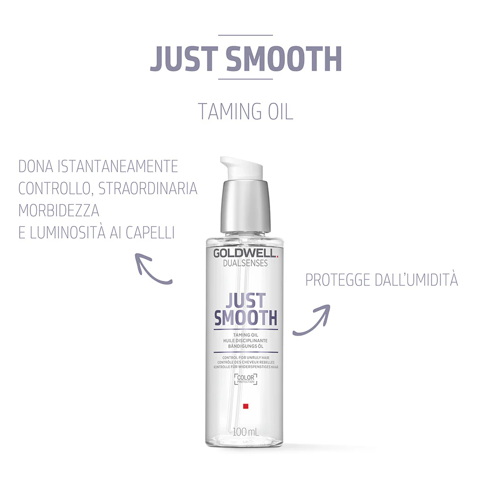 Goldwell Dualsenses Just Smooth Taming Oil 100ml - olio disciplinante per capelli indisciplinati e crespi - Image 2