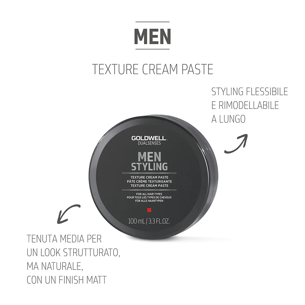 Goldwell Dualsenses Men Texture Cream Paste 100ml - pasta per tutti i tipi di capelli - Image 2