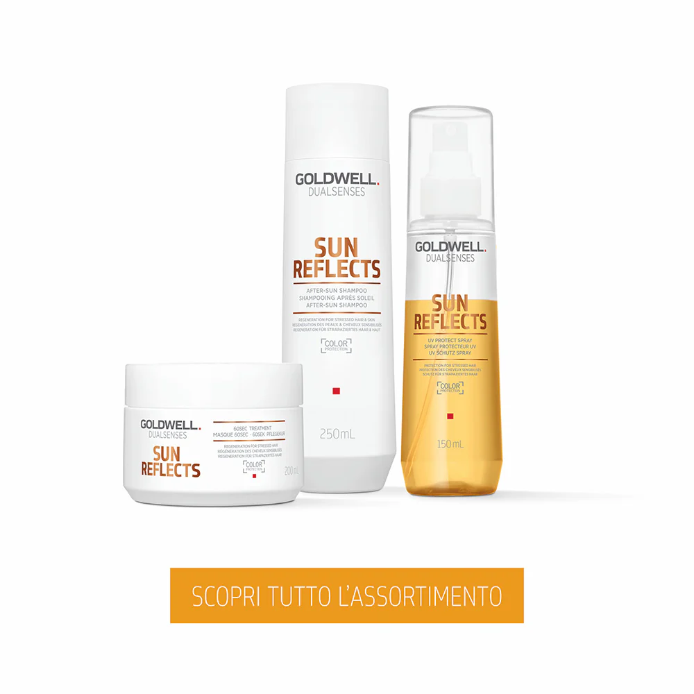 Goldwell Dualsenses Sun Reflects 60 Sec Treatment 200ml - trattamento per capelli stressati dal sole - Image 5
