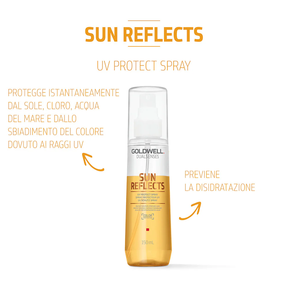 Goldwell Dualsenses Sun Reflects UV Protect Spray 150ml - spray per capelli stressati dal sole - Image 2