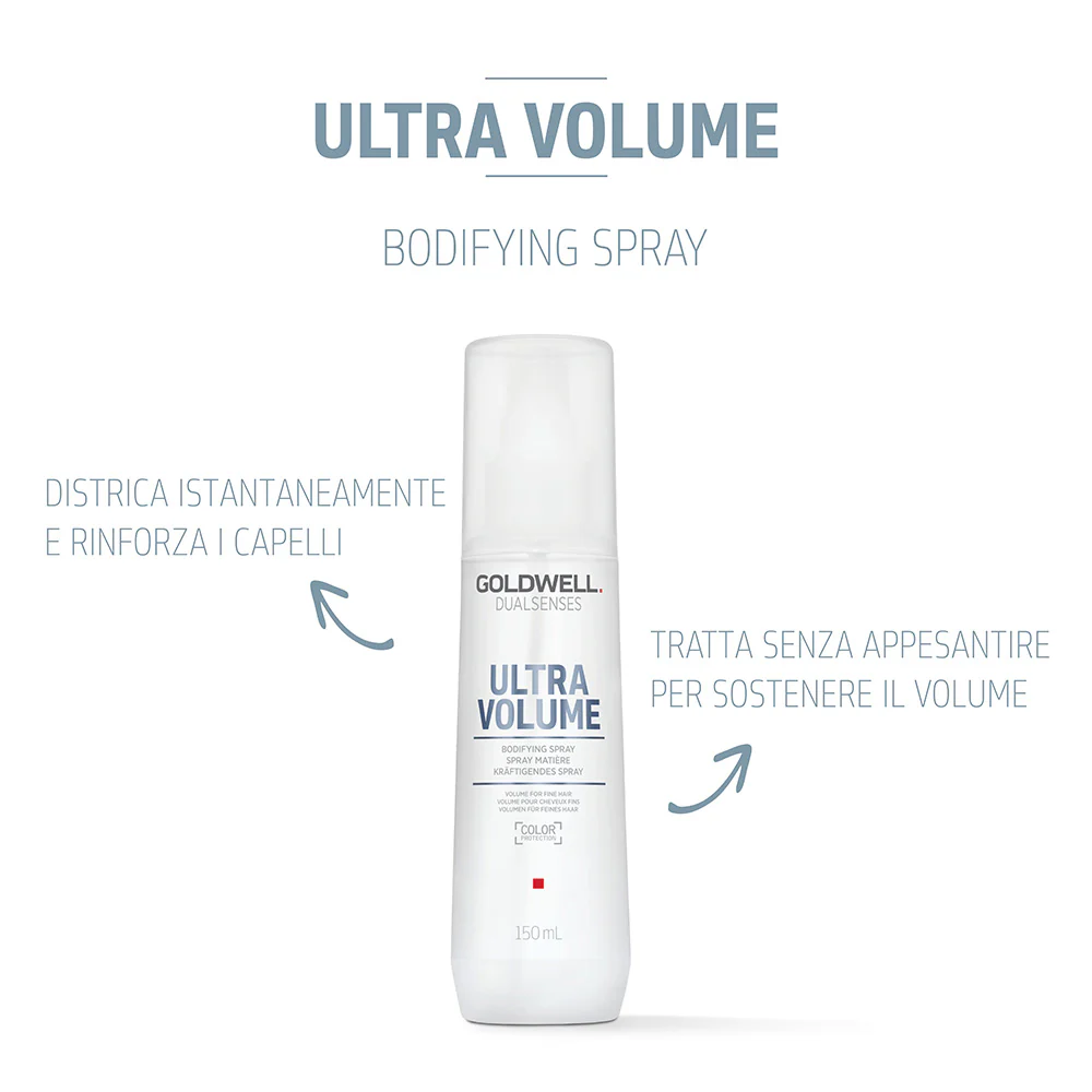 Goldwell Dualsenses Ultra Volume Bodifying Spray 150ml - spray corporizzante per capelli fini o privi di volume - Image 2
