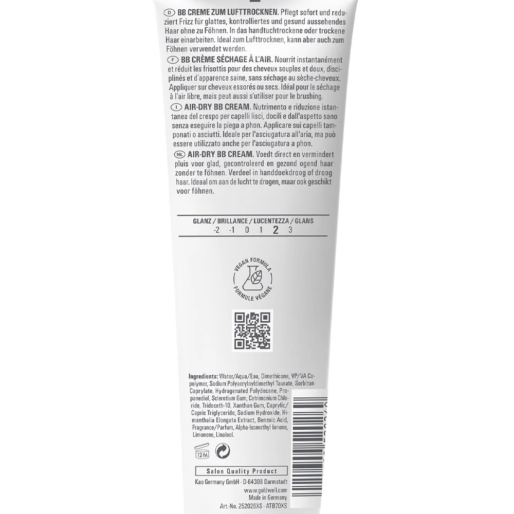 Goldwell Stylesign Air-Dry Bb Cream 125ml - crema anticrespo - Image 2