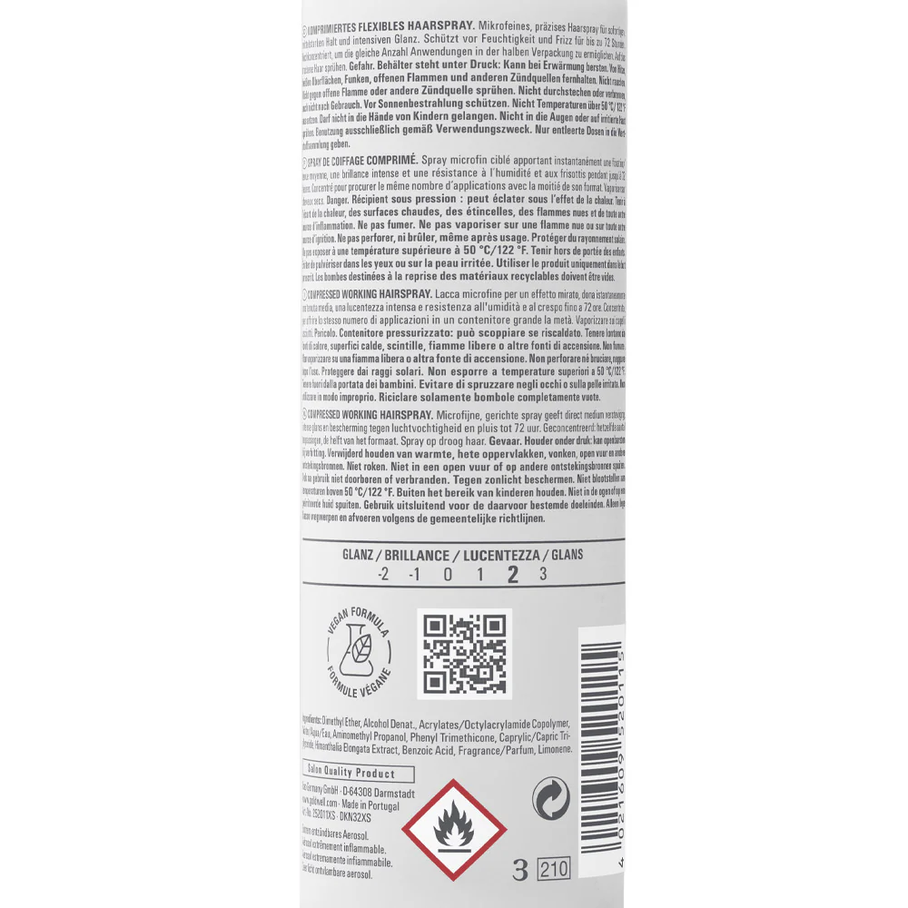 Goldwell Stylesign Compressed Working Hairspray 150ml - lacca tenuta media - Image 2