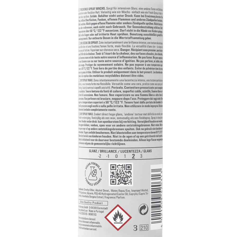 Goldwell Stylesign Dry Spray Wax 150ml - cera spray tenuta forte - Image 2