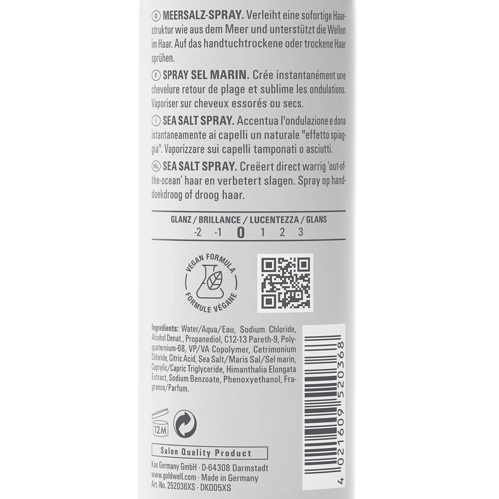 Goldwell Stylesign Sea Salt Spray 200ml - spray al sale marino - Image 2
