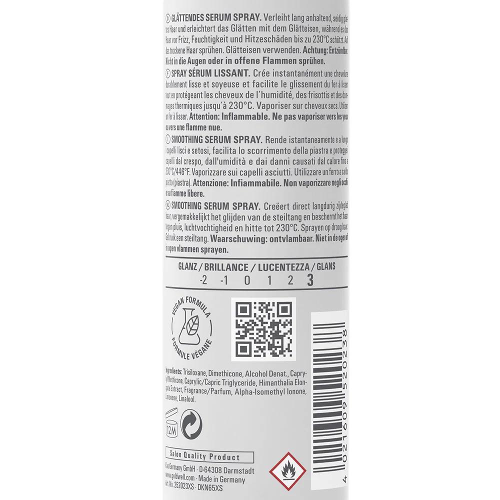 Goldwell Stylesign Smoothing Serum Spray 100ml - termoprotettore anti crespo - Image 2