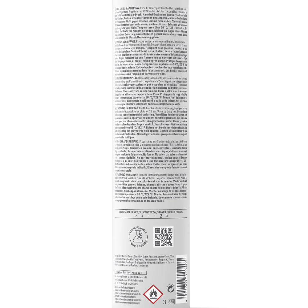 Goldwell Stylesign Working Hairspray 500ml - lacca tenuta media - Image 2