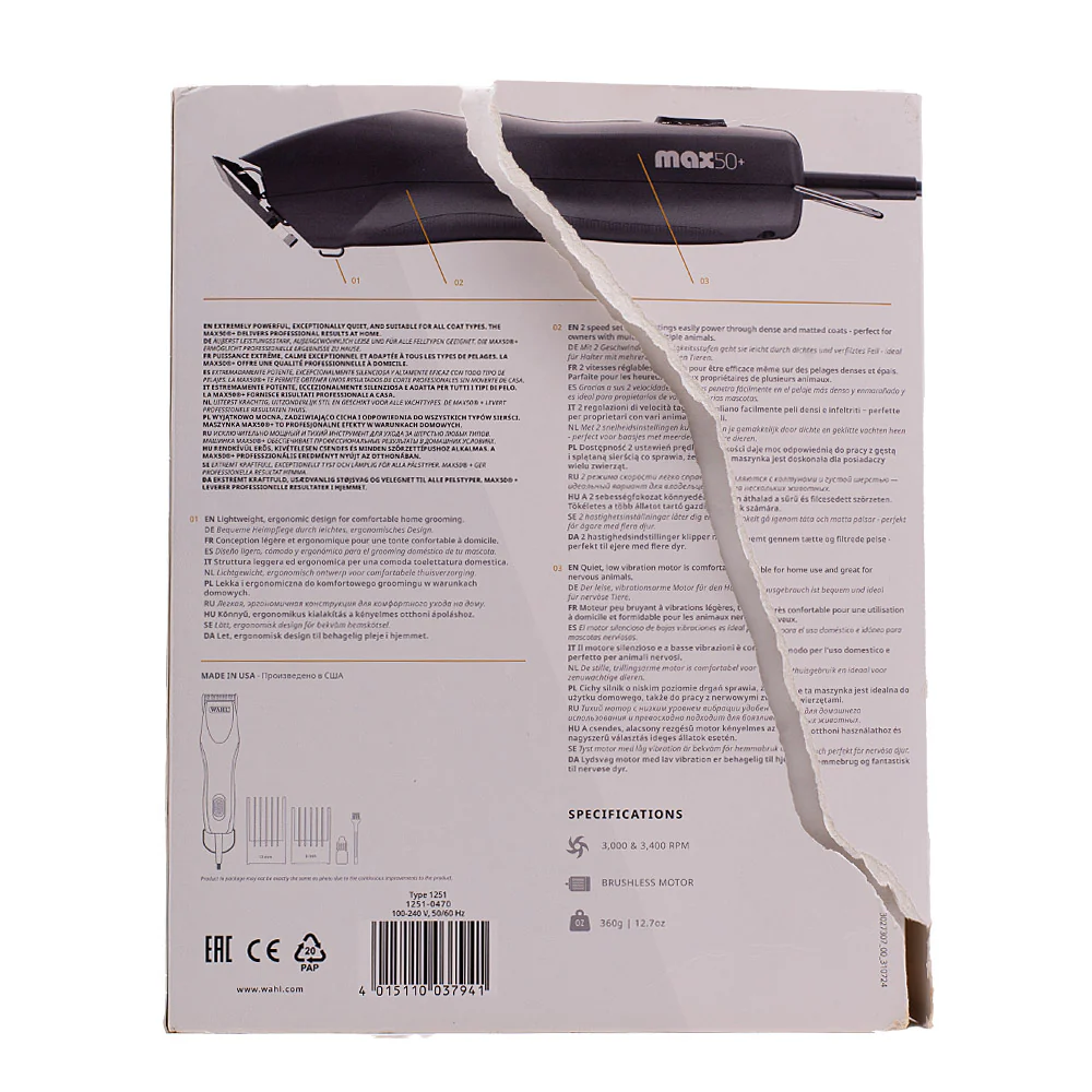 Hair Gallery Resi Come Nuovi Wahl Pet Specialty Max50+ Clipper - imballaggio danneggiato - Image 5