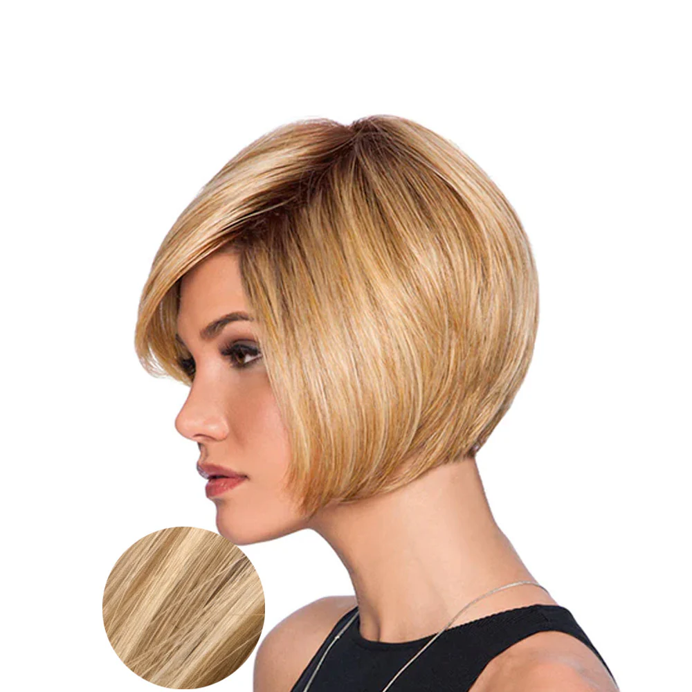 Hairdo Bob Scalato Parrucca Biondo Chiaro Con Radice Castana - Image 3