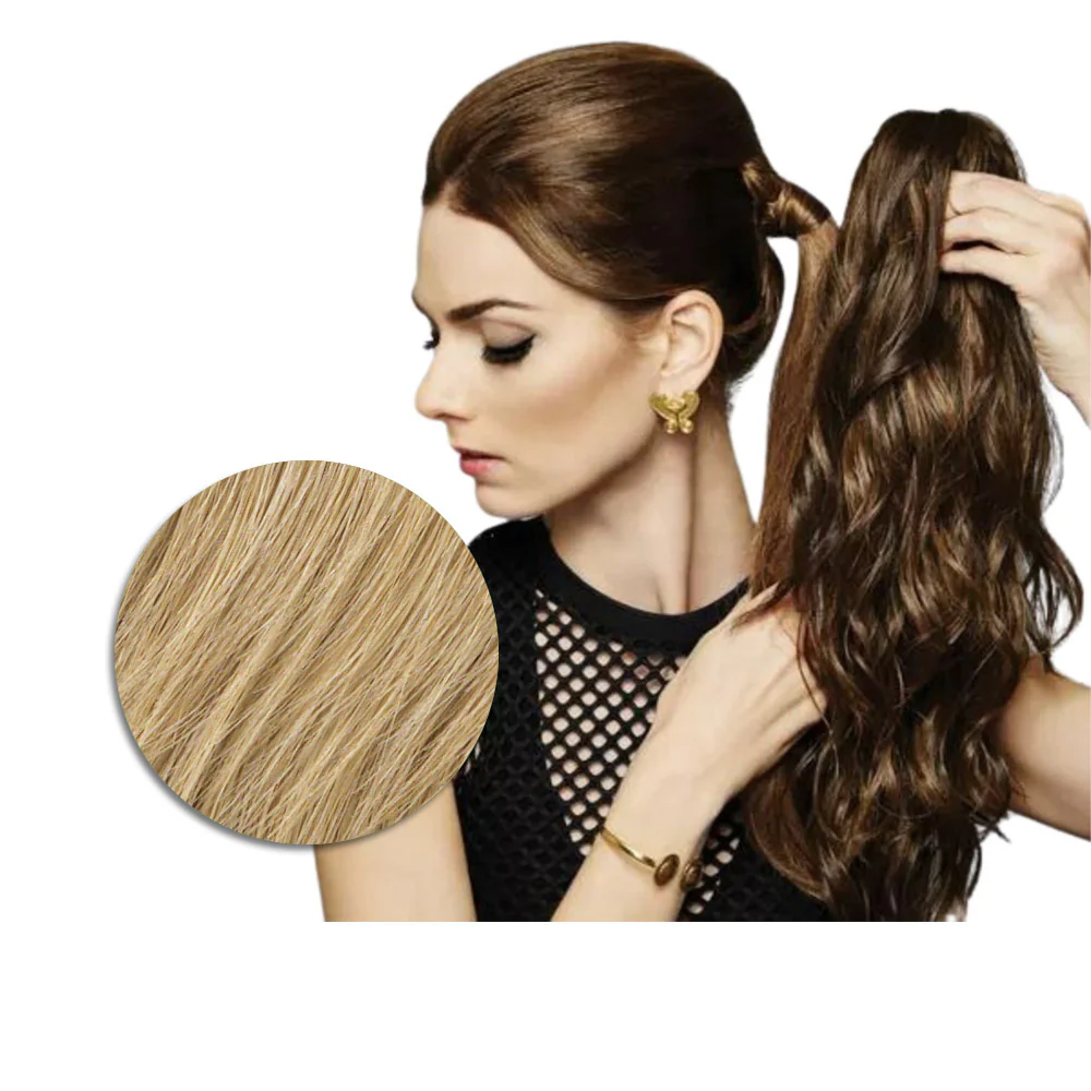 Hairdo Coda con Onde con Mollettone R25 Biondo Medio Dorato 46cm - coda onde - Image 2