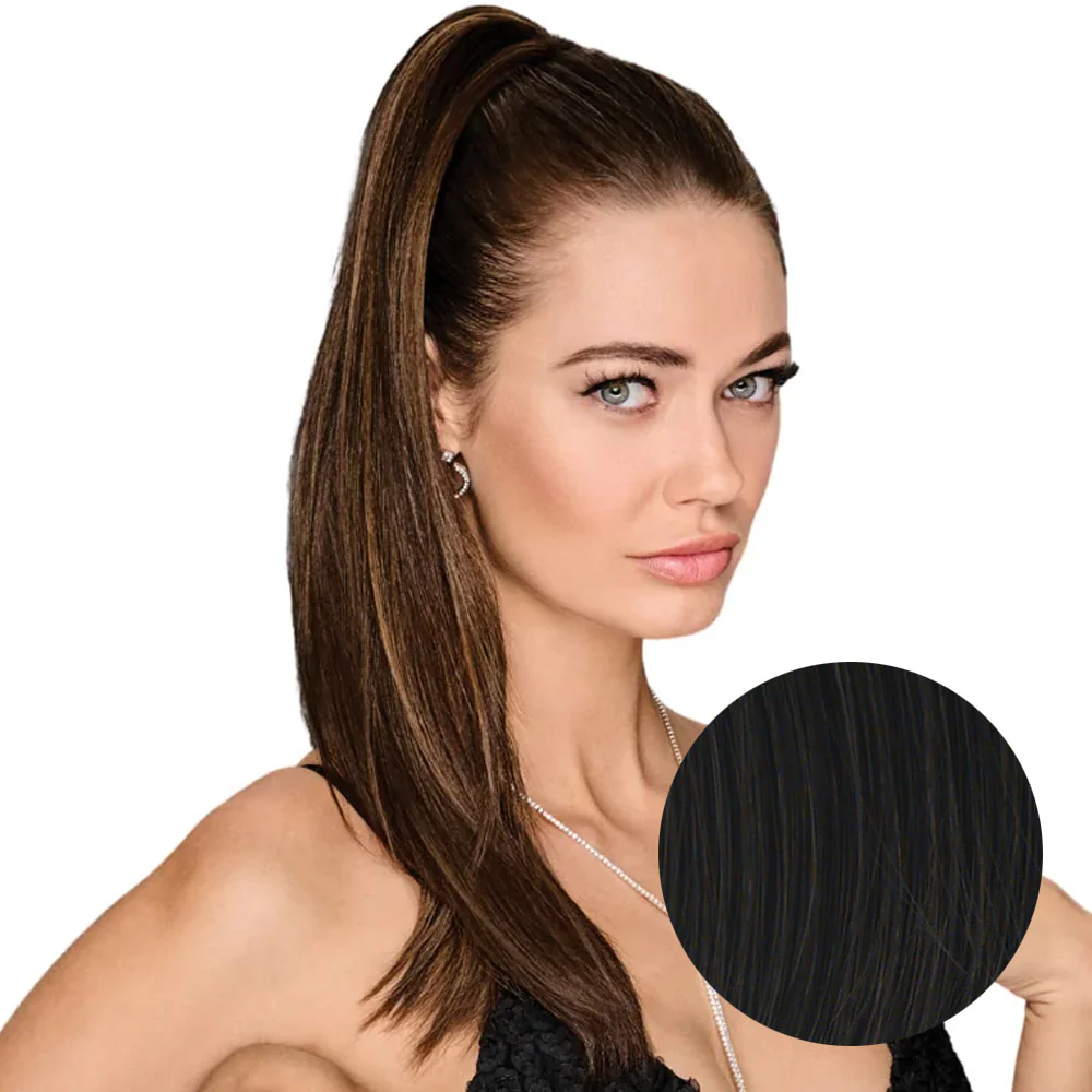 Hairdo Coda Liscia R2 Nero 53cm - Image 2