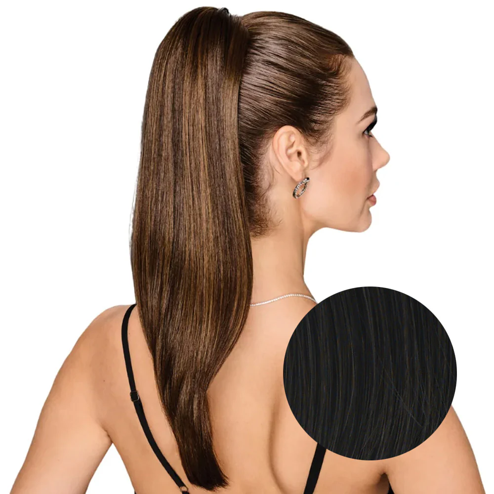 Hairdo Coda Liscia R2 Nero 53cm - Image 4