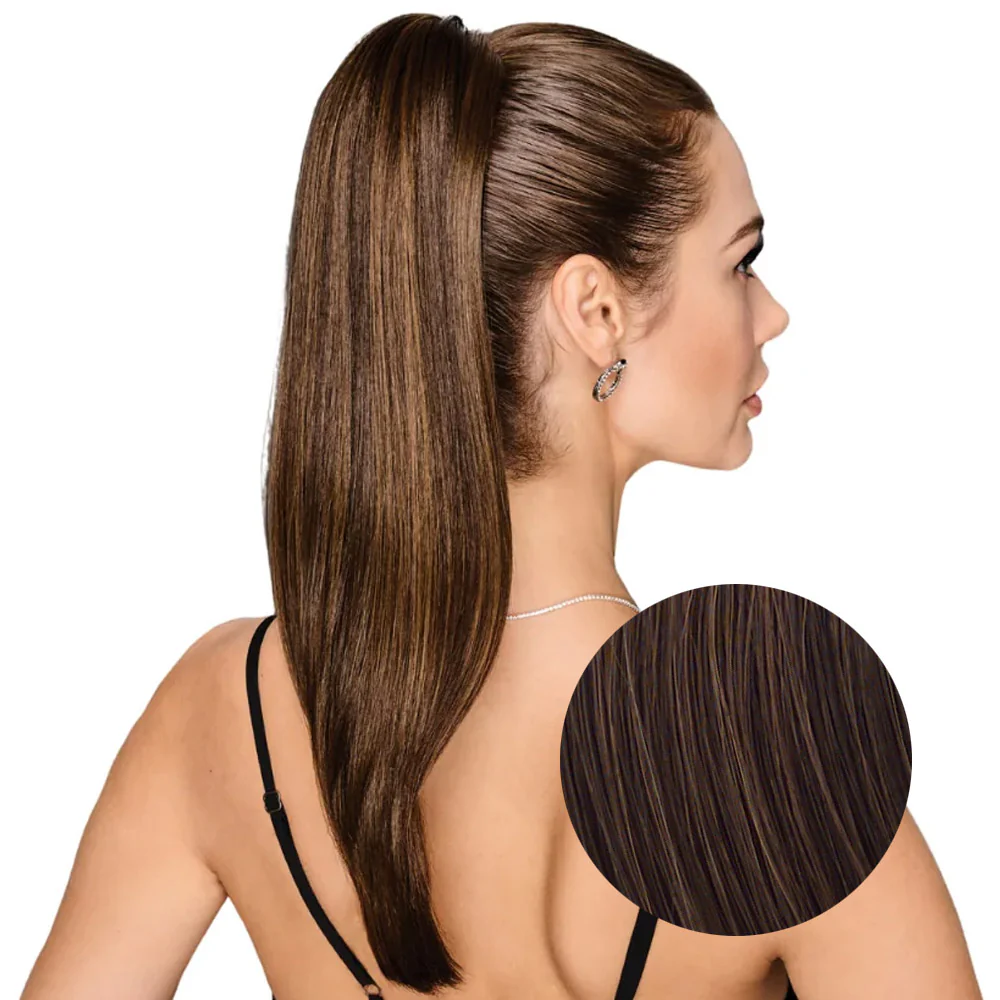 Hairdo Coda Liscia R6/30H Castano Medio Ramato 53cm - Image 4