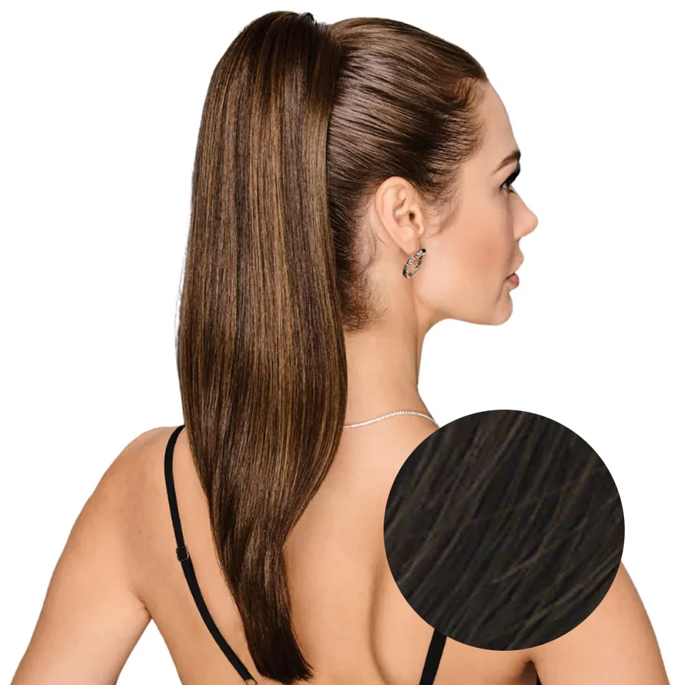 Hairdo Coda Liscia R6 Castano Medio 53cm - Image 4