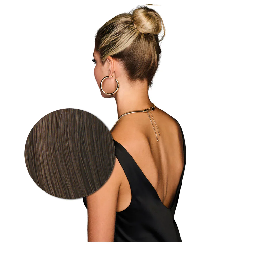 Hairdo Coda Mossa con Clip R10 Castano Chiaro 69cm - Image 3