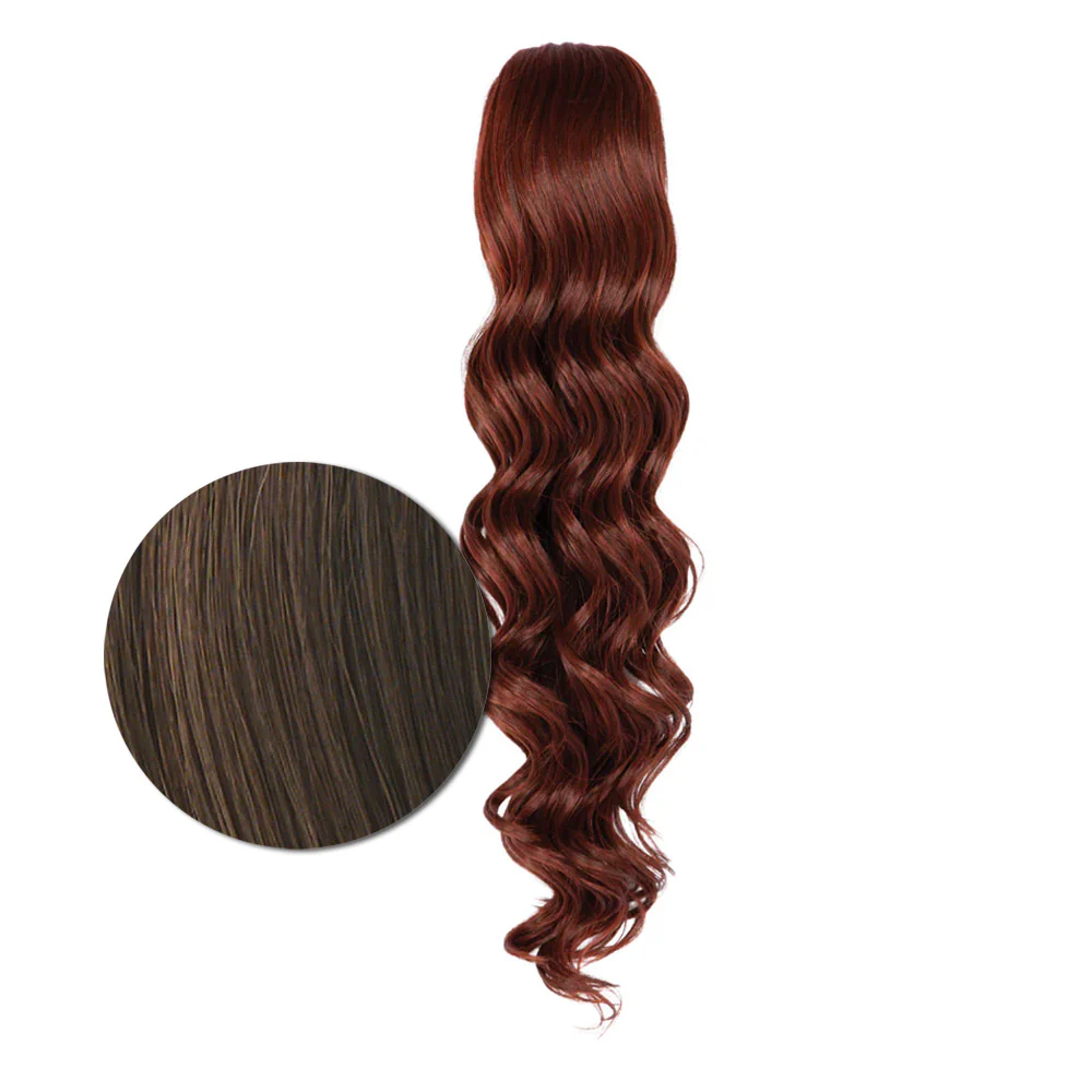 Hairdo Coda Mossa con Clip R10 Castano Chiaro 69cm - Image 5