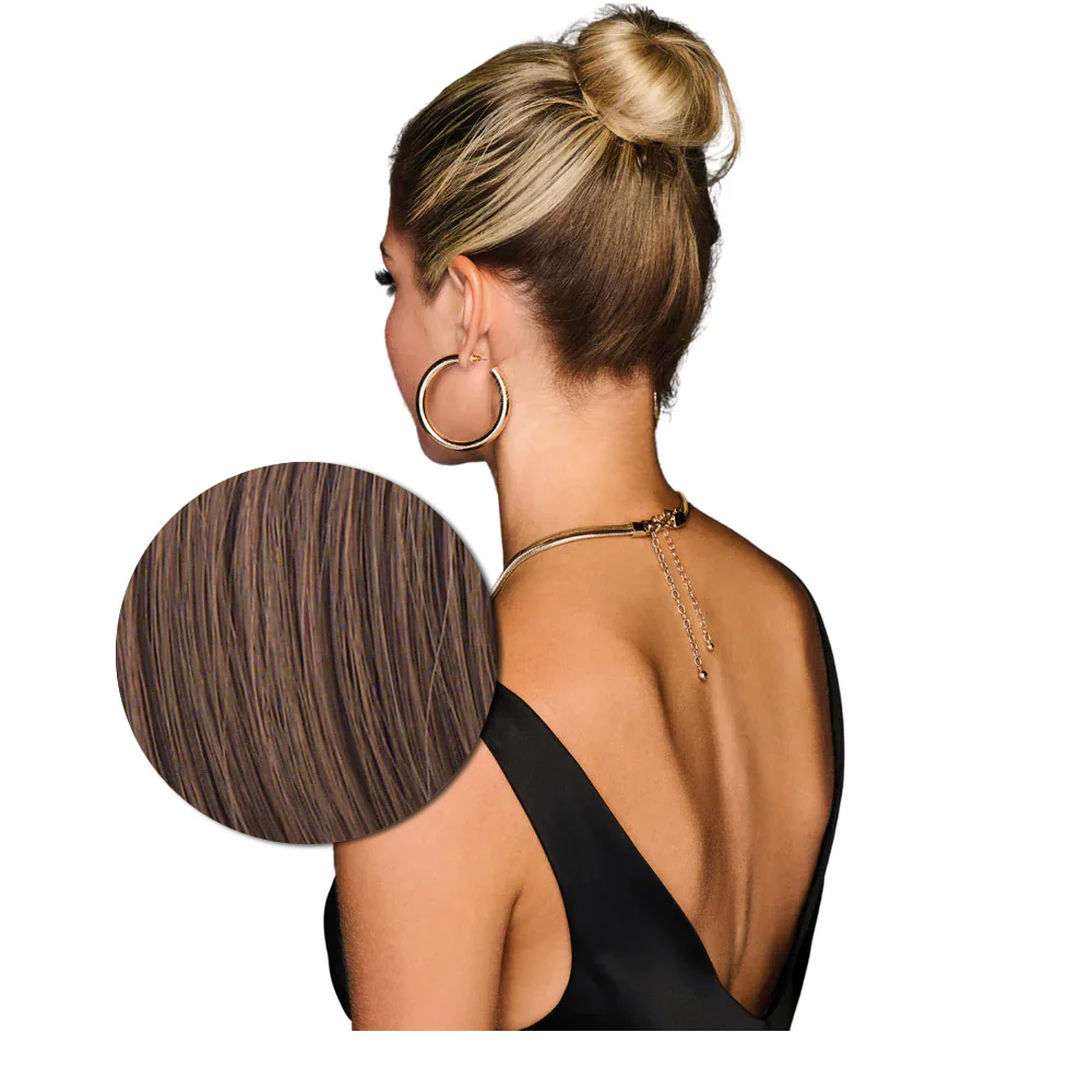 Hairdo Coda Mossa con Clip R830 Castano Chiaro Dorato 69cm - Image 3