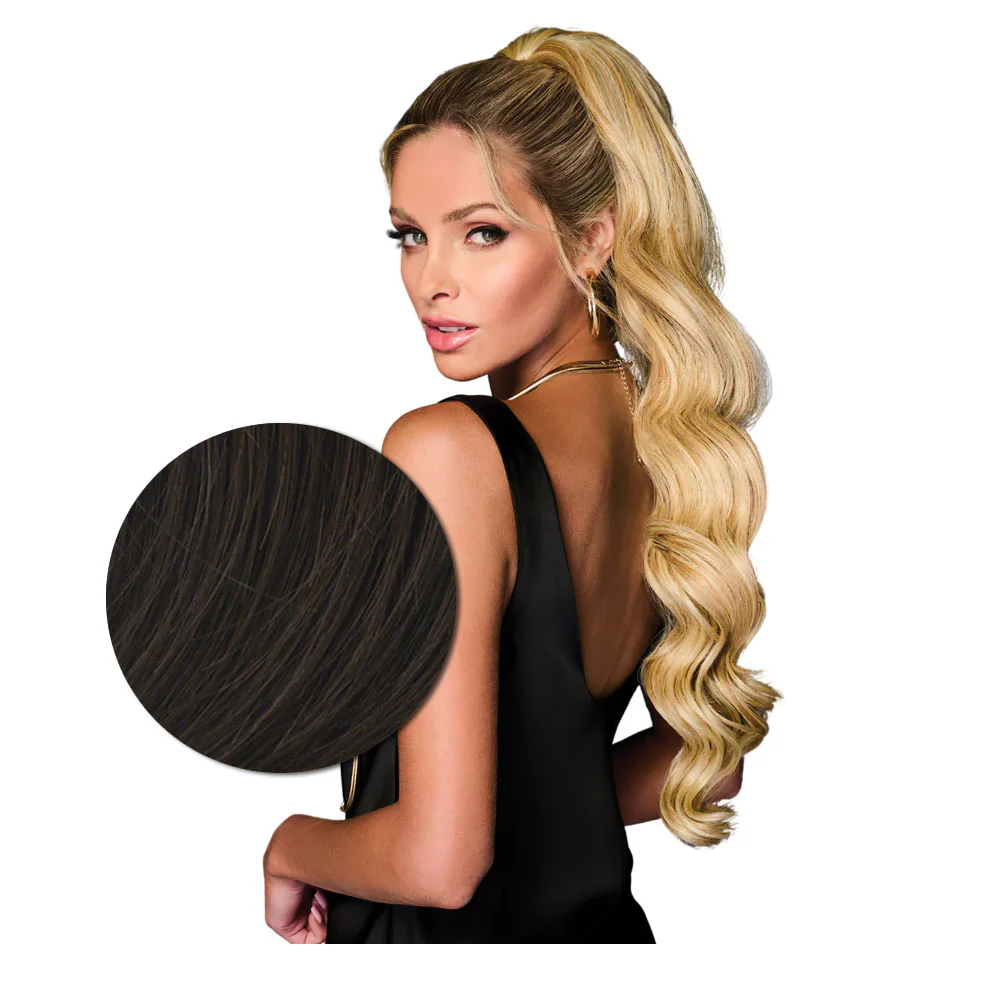 Hairdo Coda Mossa con Clip R6 Castano Medio 69cm - Image 2