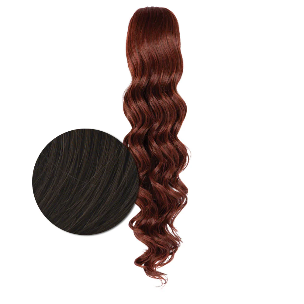 Hairdo Coda Mossa con Clip R6 Castano Medio 69cm - Image 4