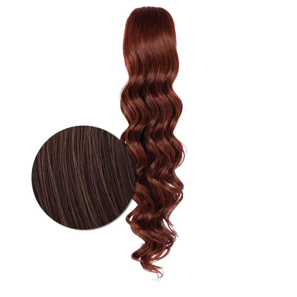 Hairdo Coda Mossa con Clip R6/30H Castano Medio Ramato 69cm - Image 4