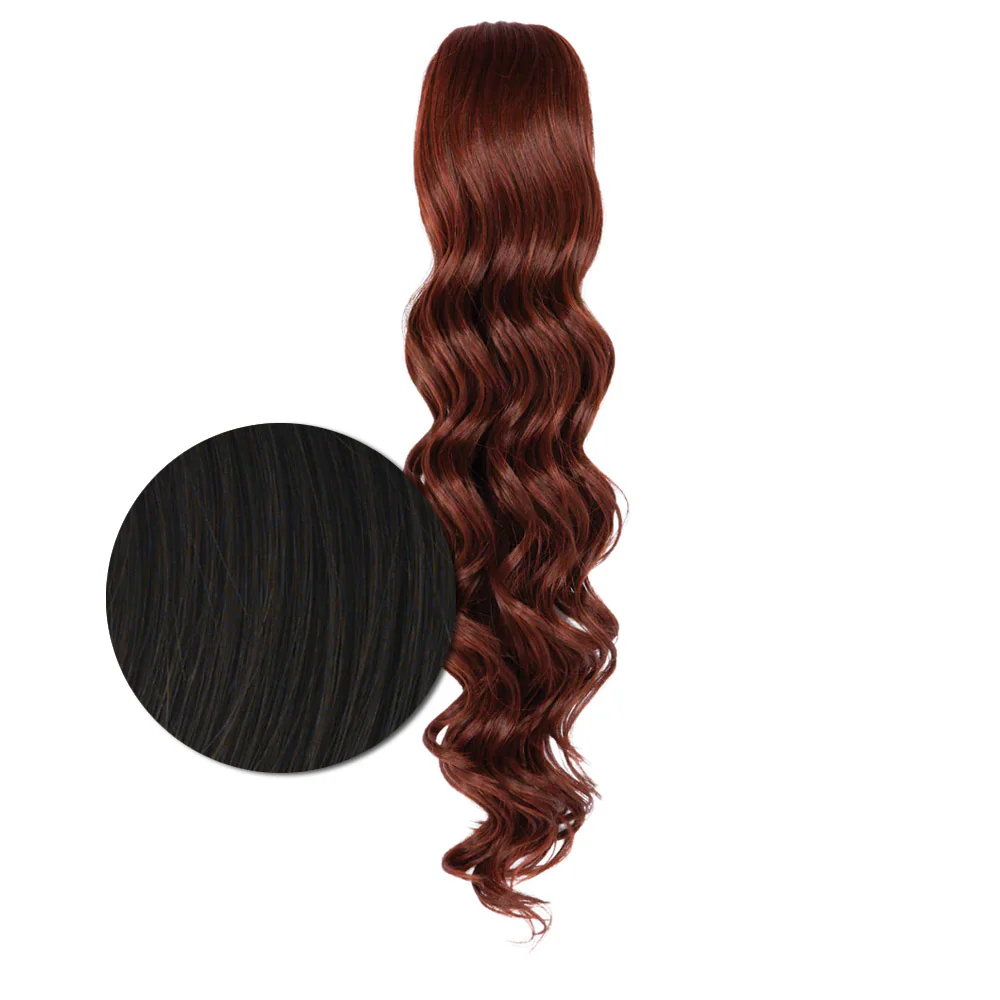 Hairdo Coda Mossa con Clip R4 Castano Scuro 69cm  - coda mossa - Image 4