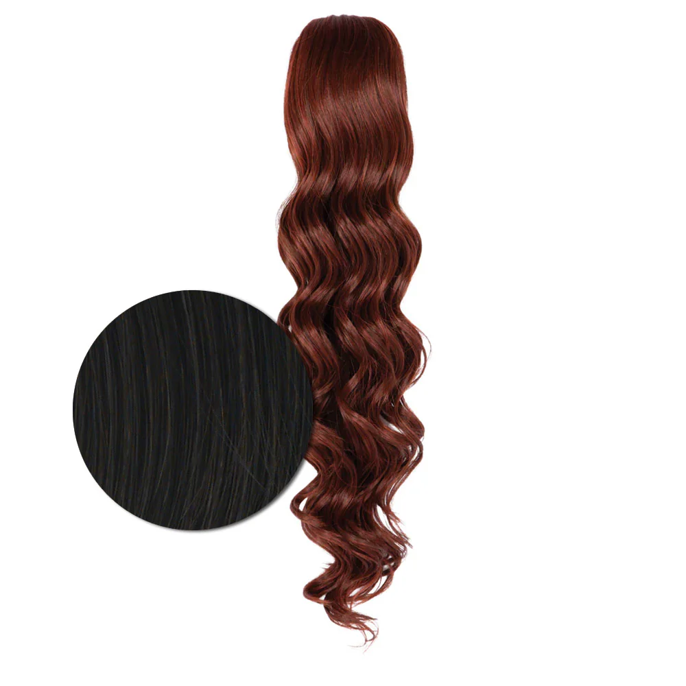 Hairdo Coda Mossa con Clip R2 Nero 69cm - coda mossa - Image 3