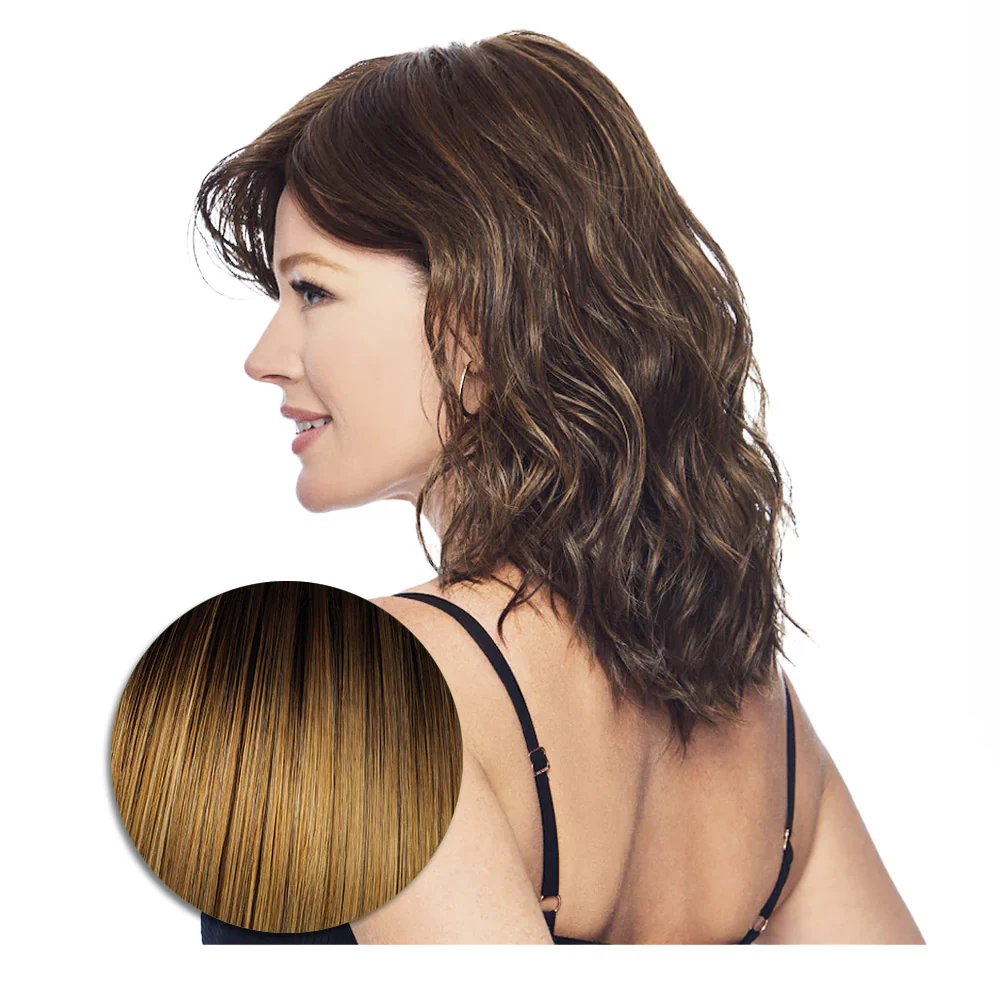 Hairdo Courtside Waves SS14/25 Biondo Caldo con Radice Castana  - parrucca taglio medio - Image 2