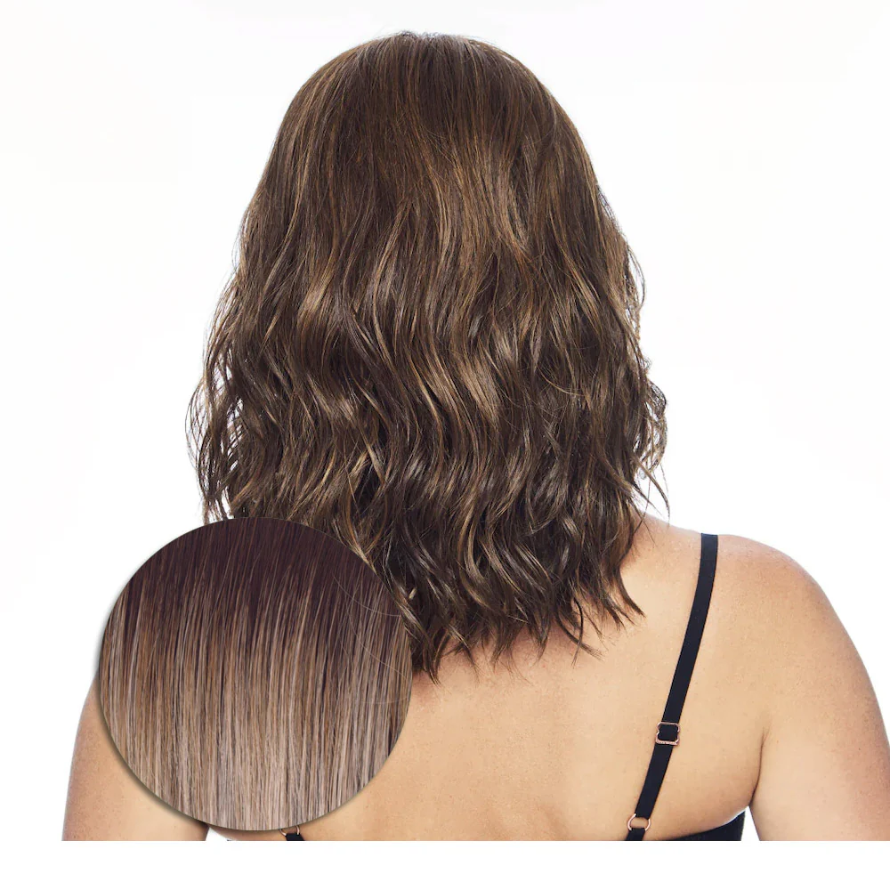 Hairdo Courtside Waves RL19/23SS Biondo Chiaro Cenere con Radice Castana - parrucca taglio medio - Image 3