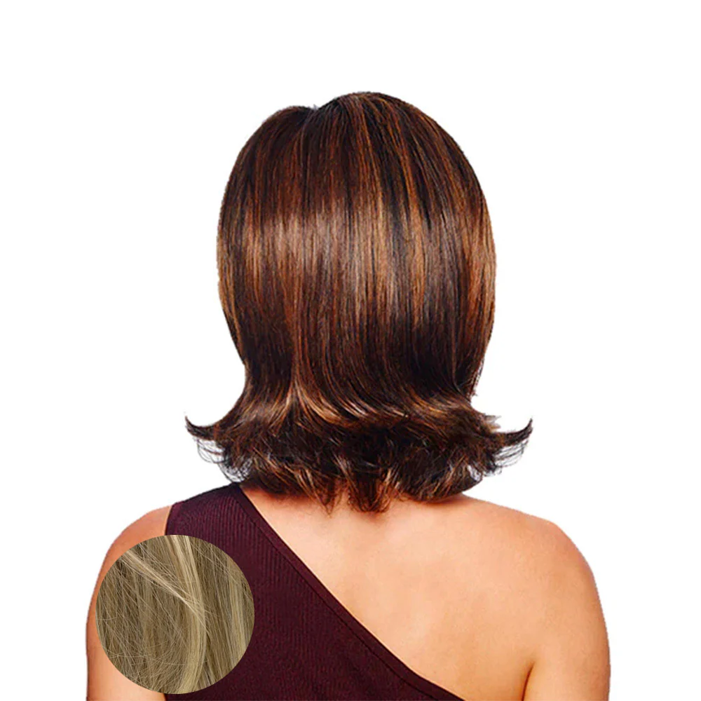 Hairdo Dream Bob Parrucca Biondo Chiaro Con Radice Castana - Image 3