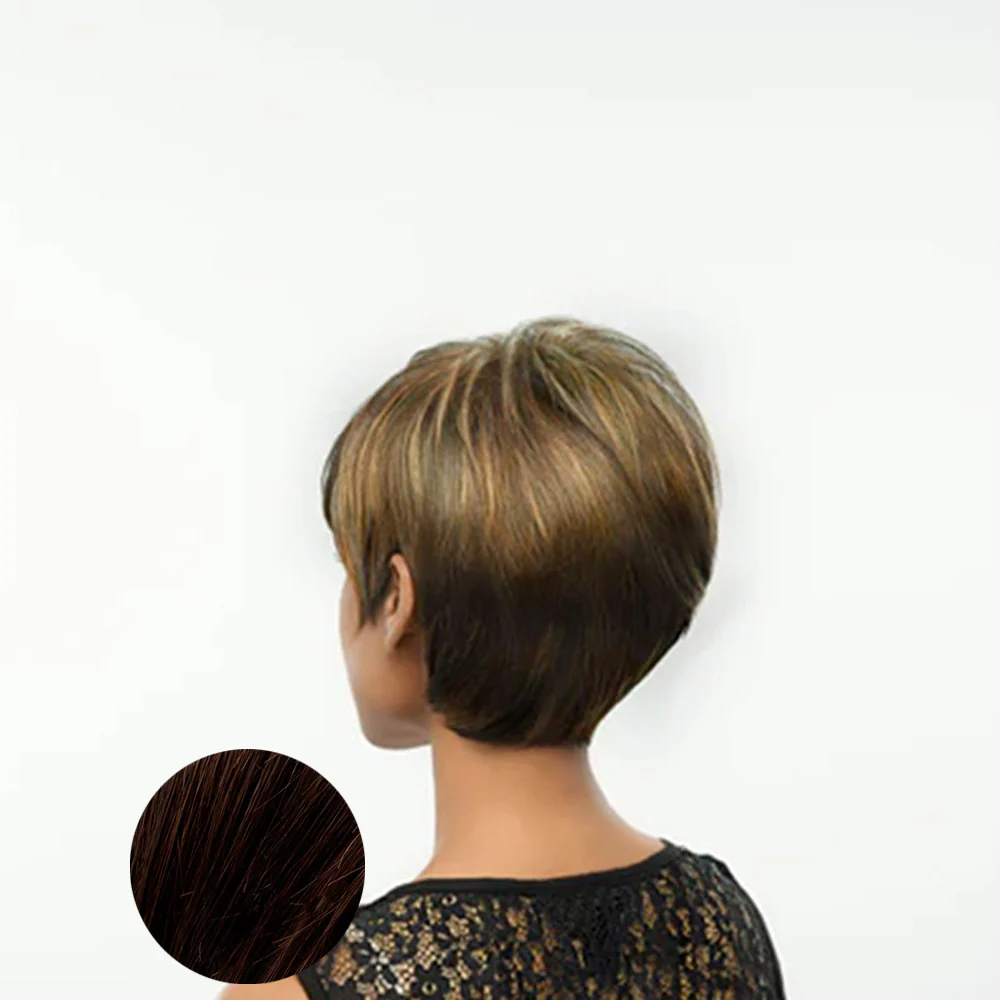 Hairdo Parrucca Angled Cut Castano Medio Ramato - Image 3