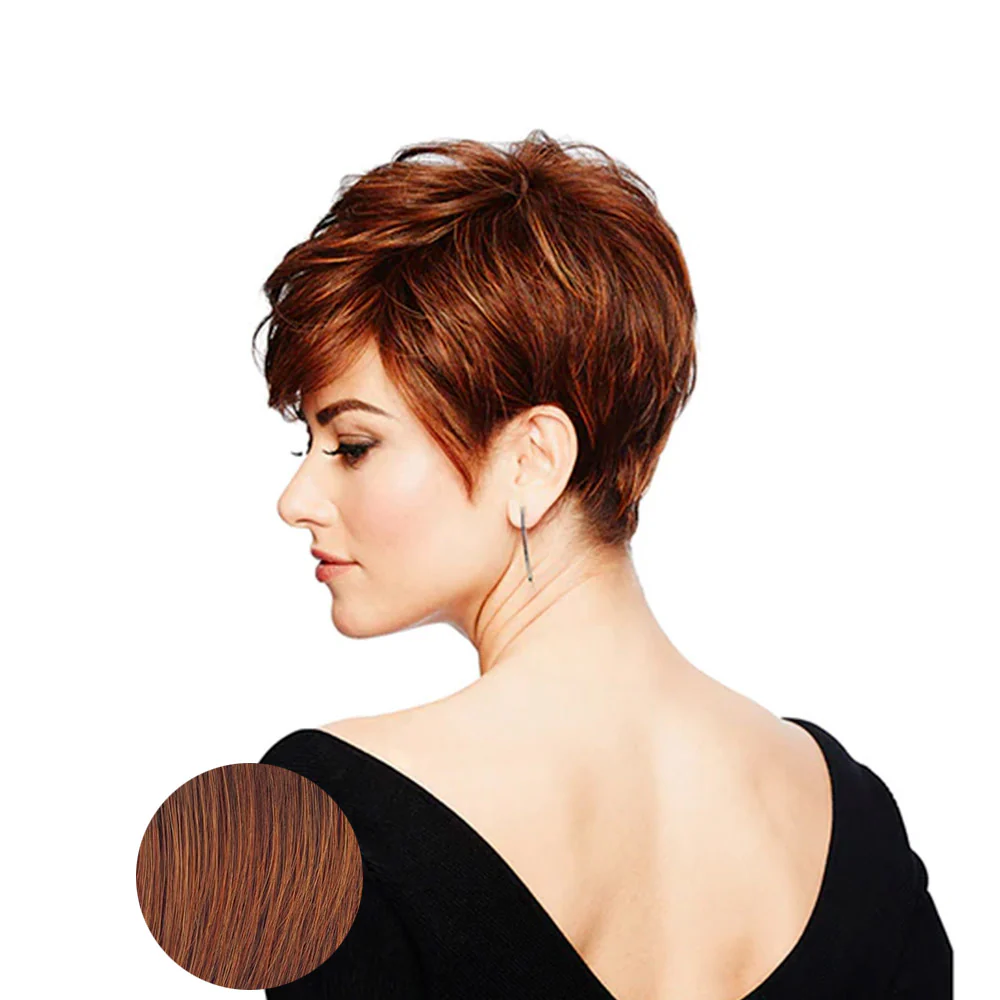 Hairdo Parrucca Perfect Pixie RL32/31 Castano Medio Rubino - parrucca taglio corto - Image 3