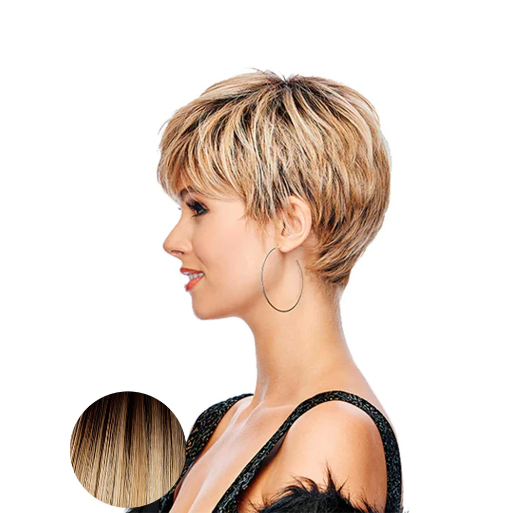 Hairdo Sweet Pixie Parrucca Biondo Chiaro Con Radice Castana - Image 2
