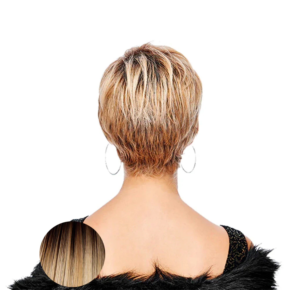 Hairdo Sweet Pixie Parrucca Biondo Chiaro Con Radice Castana - Image 3