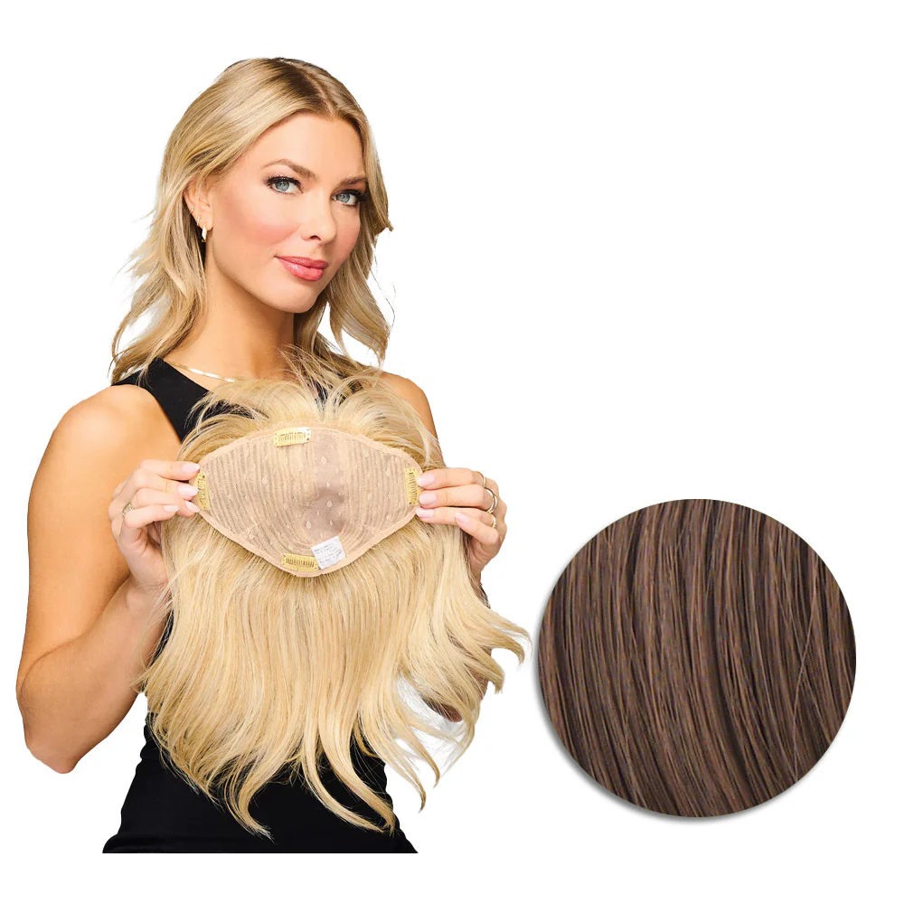 Hairdo Topper Stylish Wave R830 Castano Chiaro Dorato - toupet con onde - Image 6