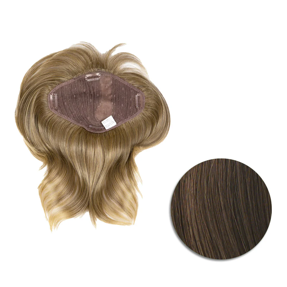 Hairdo Topper Stylish Wave R10 Castano Chiaro - toupet con onde - Image 7