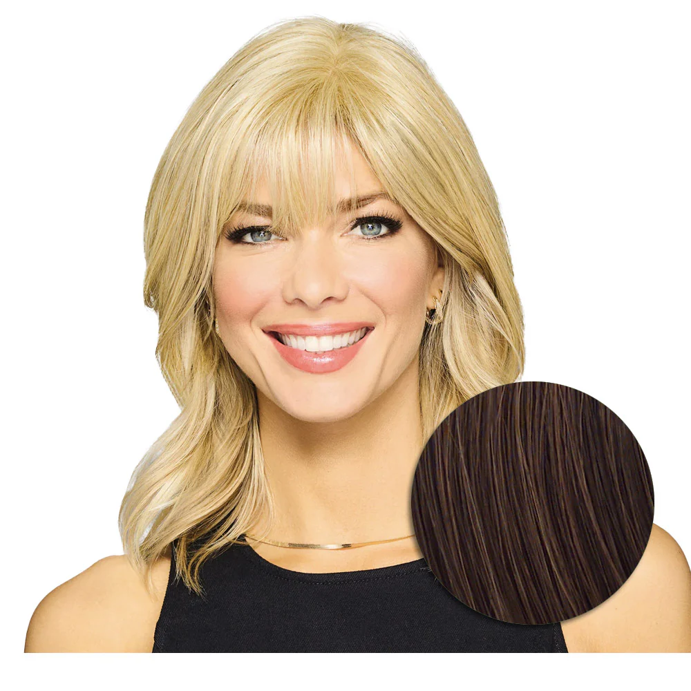 Hairdo Topper Stylish Wave R6/30H Castano Medio Ramato - toupet con onde - Image 2
