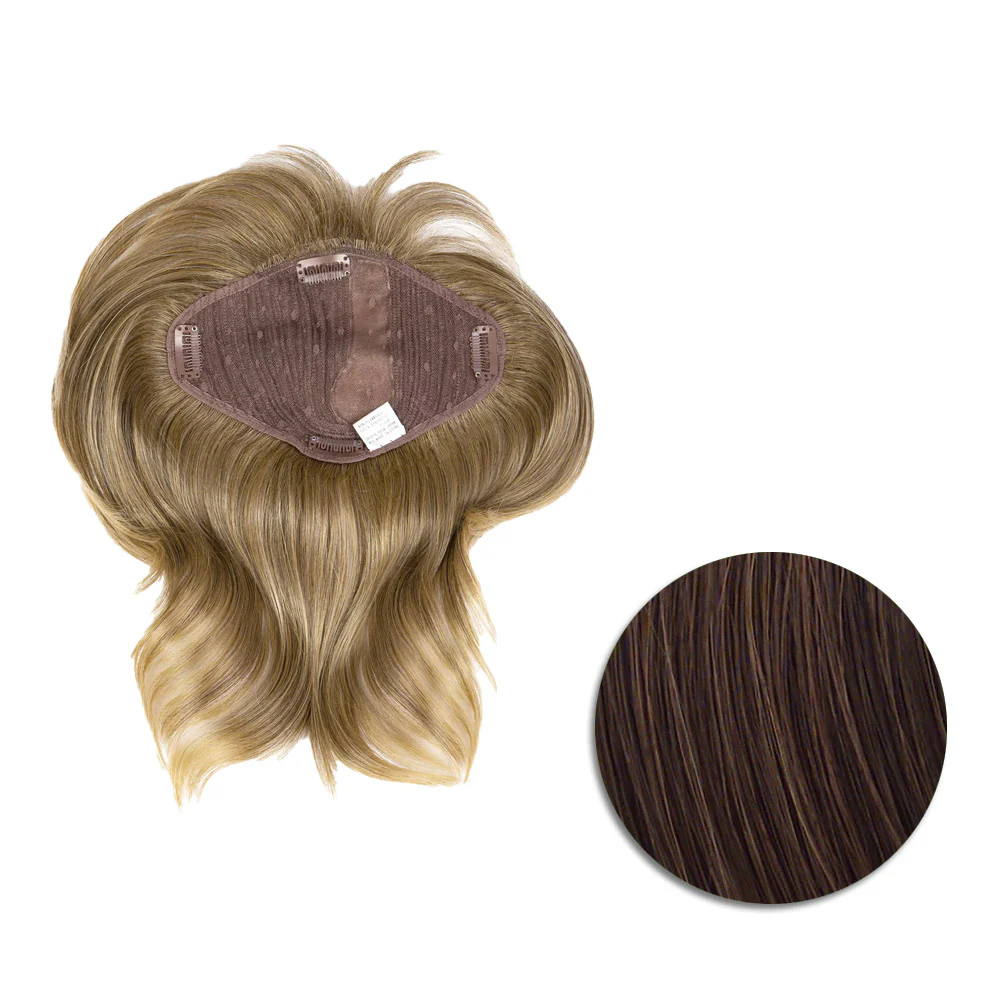 Hairdo Topper Stylish Wave R6/30H Castano Medio Ramato - toupet con onde - Image 8