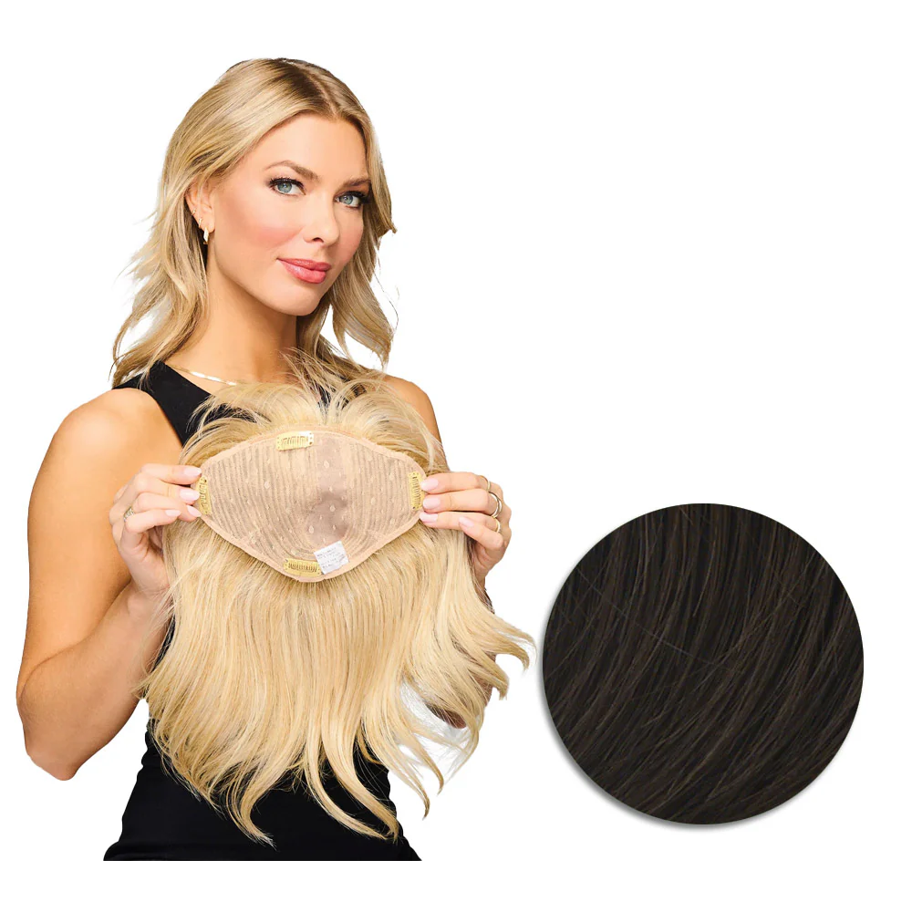 Hairdo Topper Stylish Wave R6 Castano Medio - toupet con onde - Image 5
