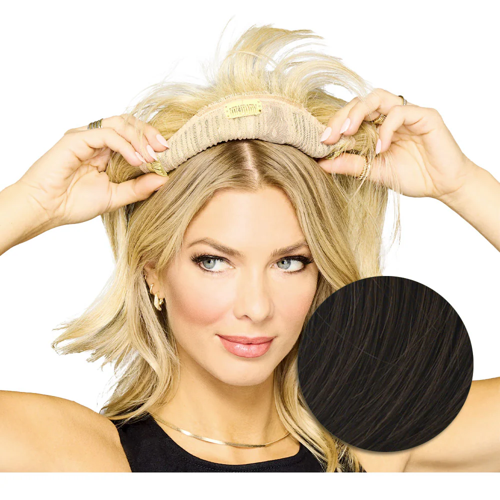 Hairdo Topper Stylish Wave R6 Castano Medio - toupet con onde - Image 6